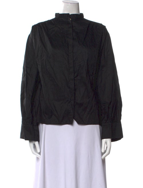 TOTEME Mock Neck Long Sleeve Blouse