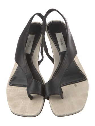 TOTEME Leather Slingback Sandals