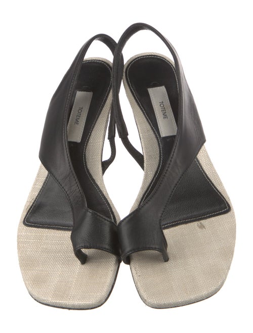 TOTEME Leather Slingback Sandals