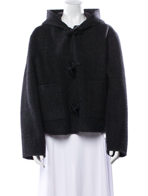 TOTEME 2023 Felted Duffle Faux Fur Jacket