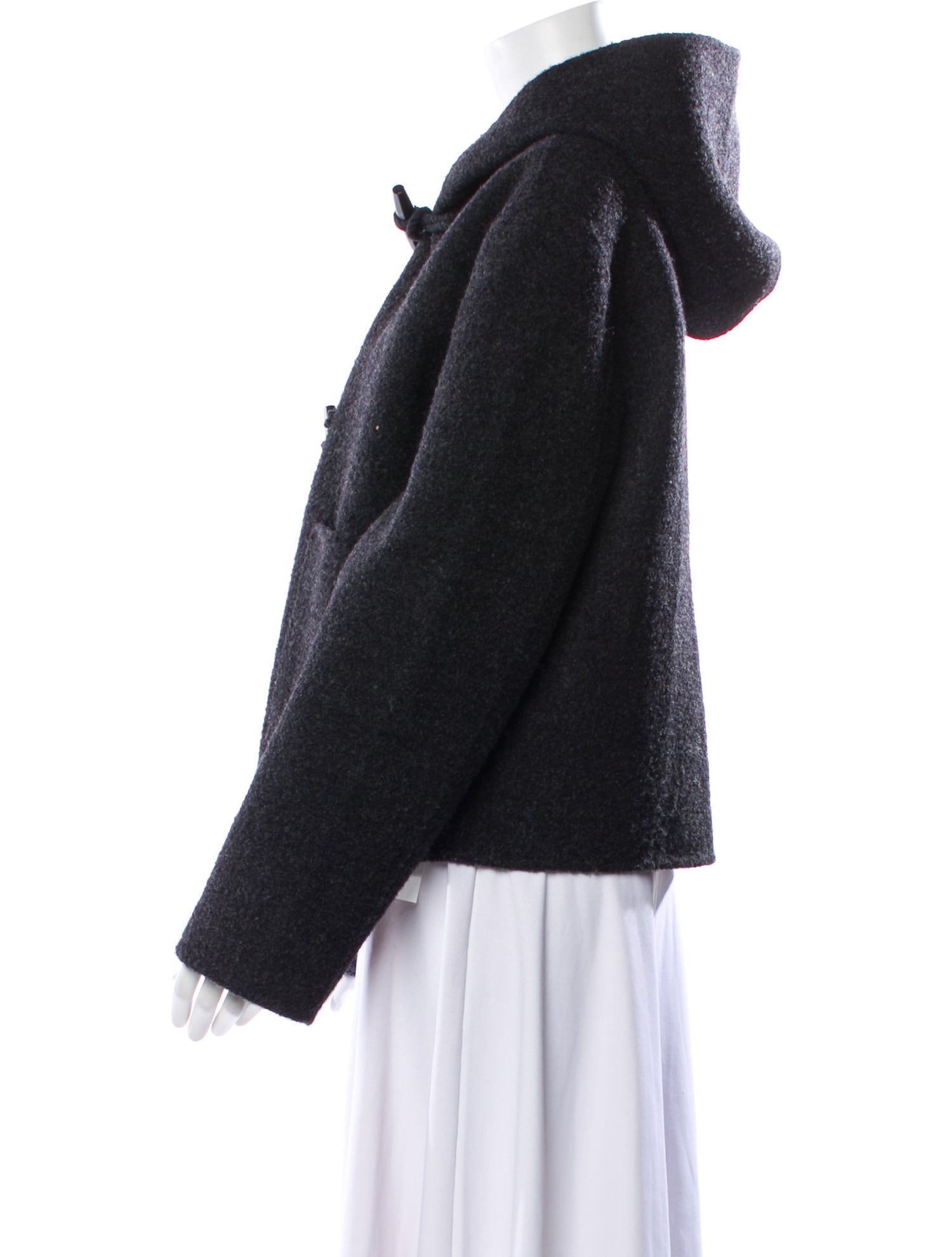 TOTEME 2023 Felted Duffle Faux Fur Jacket