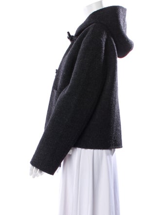 TOTEME 2023 Felted Duffle Faux Fur Jacket