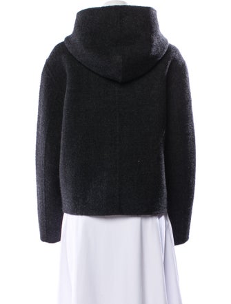 TOTEME 2023 Felted Duffle Faux Fur Jacket