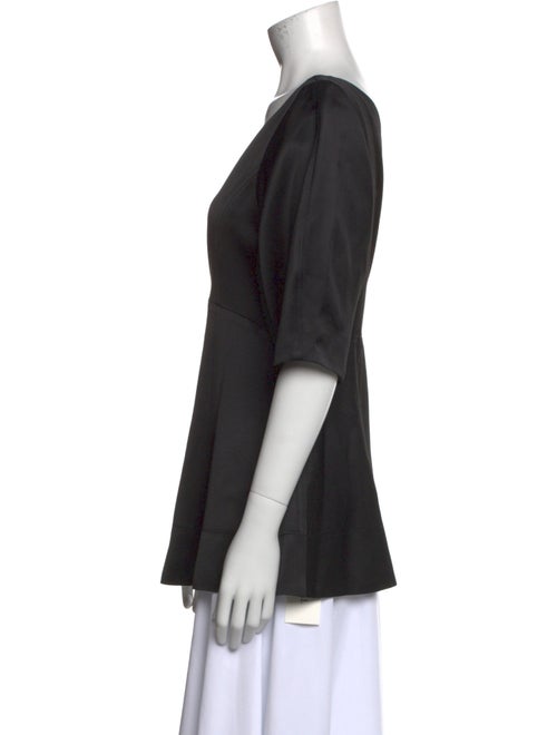 TOTEME Scoop Neck Three-Quarter Sleeve Blouse