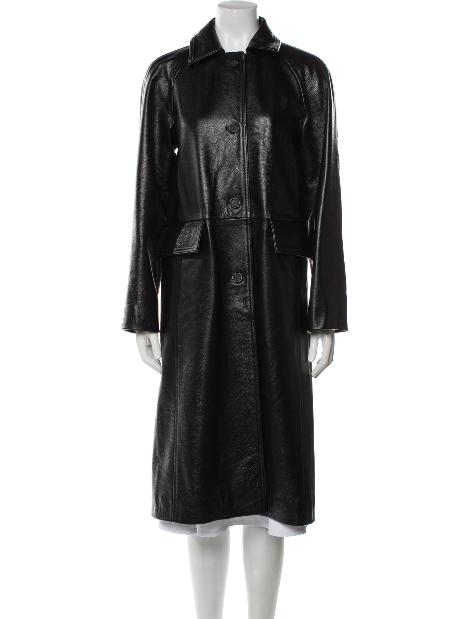 TOTEME Leather Trench Coat