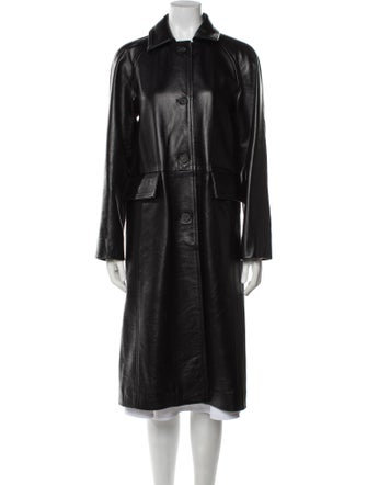 TOTEME Leather Trench Coat