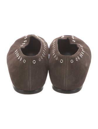 TOTEME Suede Studded Accents Flats