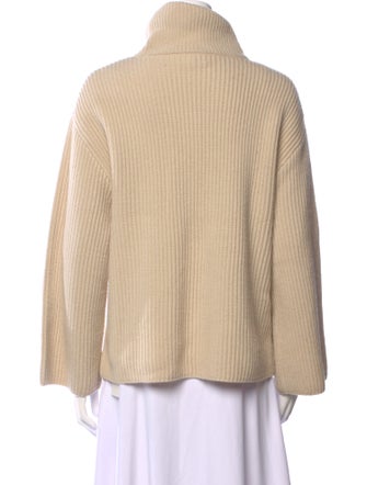 TOTEME Wrap-Neck Knit Wool Sweater