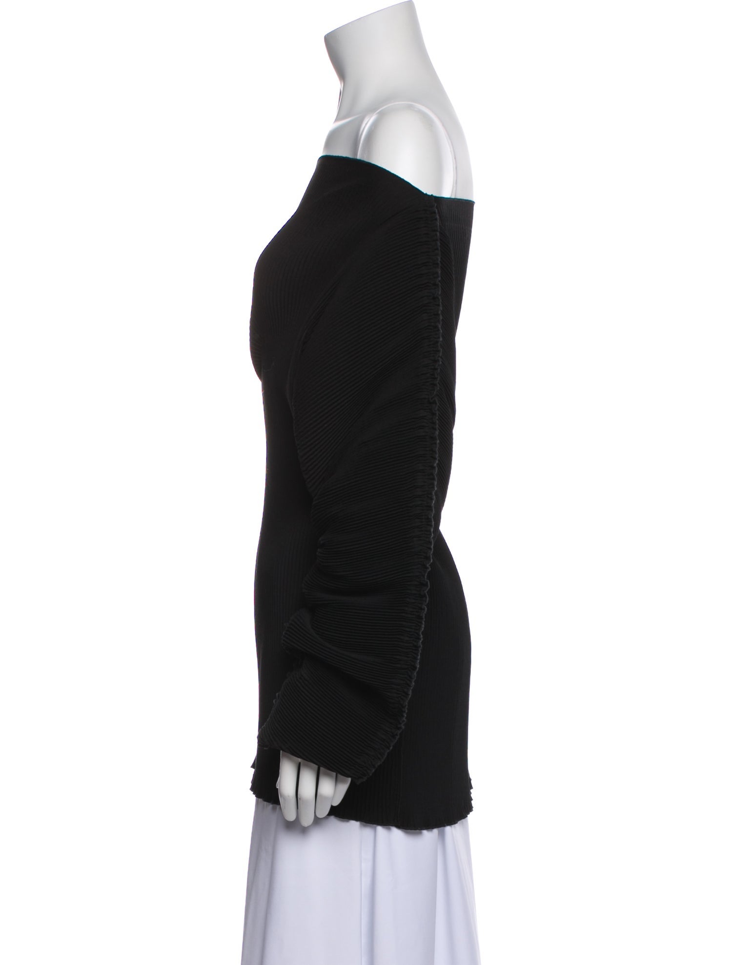 TOTEME Off-The-Shoulder Long Sleeve Blouse