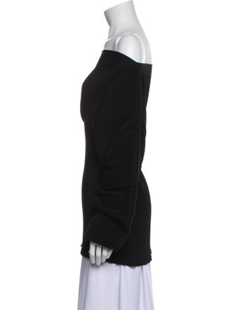 TOTEME Off-The-Shoulder Long Sleeve Blouse