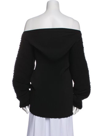 TOTEME Off-The-Shoulder Long Sleeve Blouse