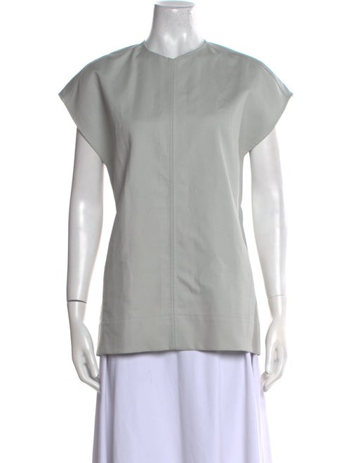 TOTEME Crew Neck Short Sleeve Blouse