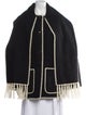 TOTEME Embroidered Scarf Jacket Wool Jacket
