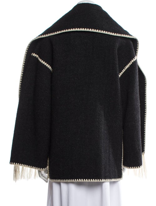 TOTEME Embroidered Scarf Jacket Wool Jacket