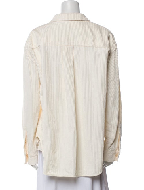 TOTEME Corduroy Striped Button-Up Top