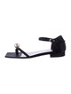 TOTEME Satin Beaded Accents Sandals