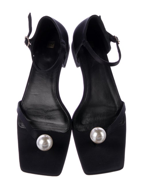 TOTEME Satin Beaded Accents Sandals