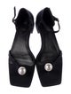 TOTEME Satin Beaded Accents Sandals