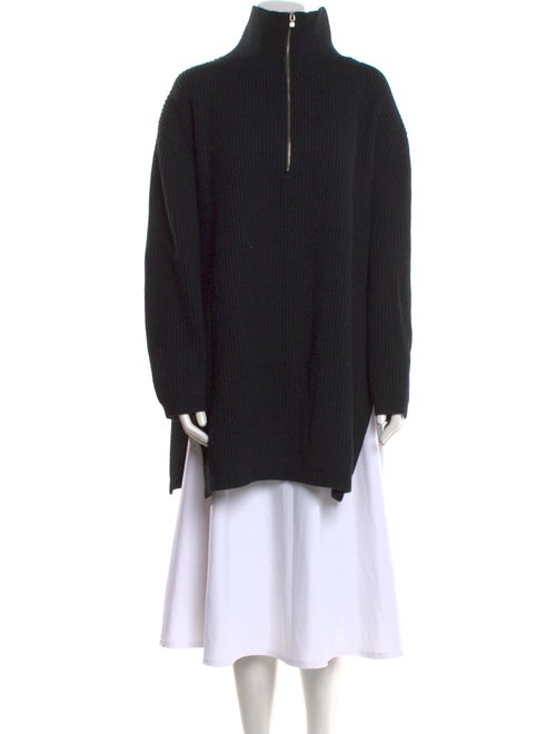 TOTEME Fisherman Zip Wool Sweater