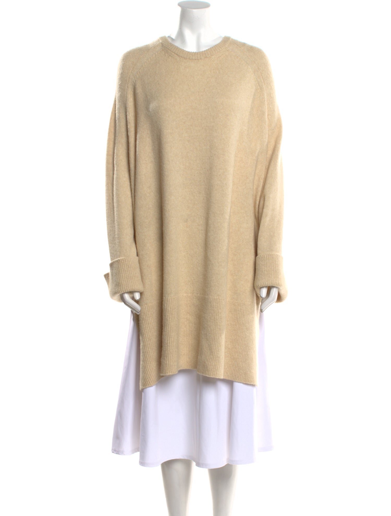 TOTEME Slit Knit Wool Sweater