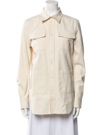 TOTEME Long Sleeve Button-Up Top