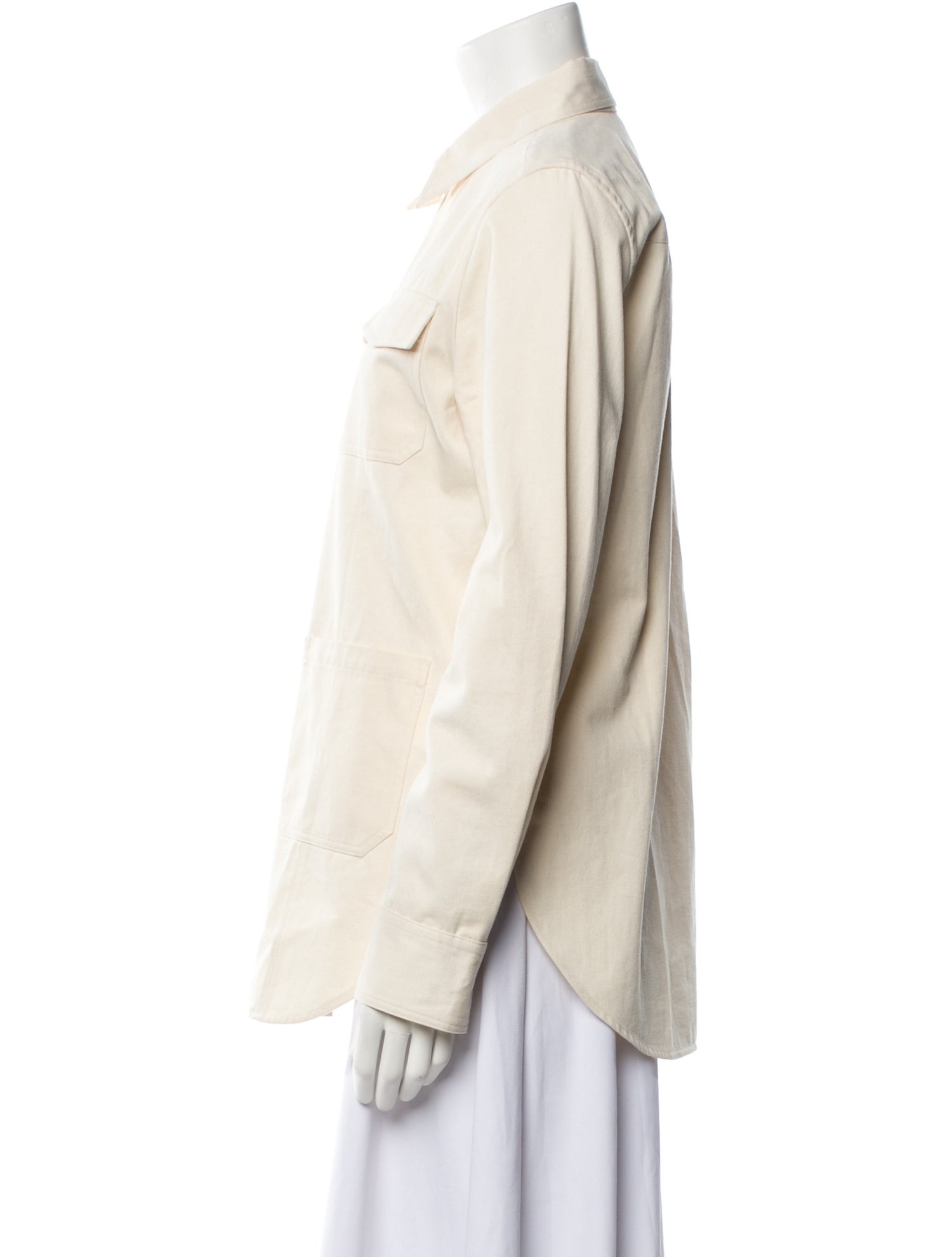 TOTEME Long Sleeve Button-Up Top