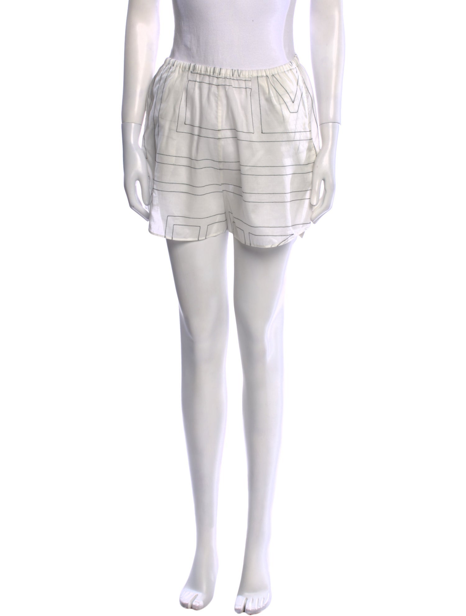 TOTEME Monogram PJ Mini Shorts