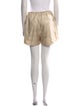 TOTEME Monogram Silk PJ Shorts Mini Shorts