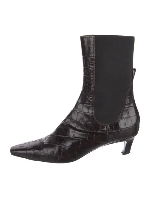 TOTEME Embossed Leather Chelsea Boots