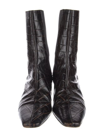 TOTEME Embossed Leather Chelsea Boots