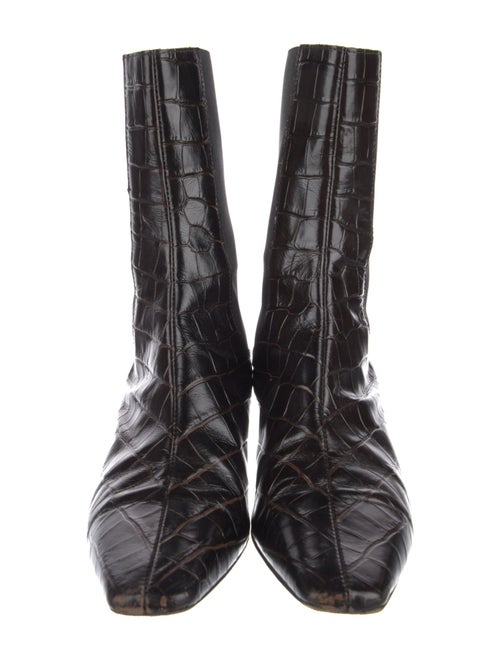 TOTEME Embossed Leather Chelsea Boots