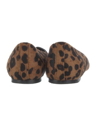 TOTEME Ponyhair Animal Print Flats