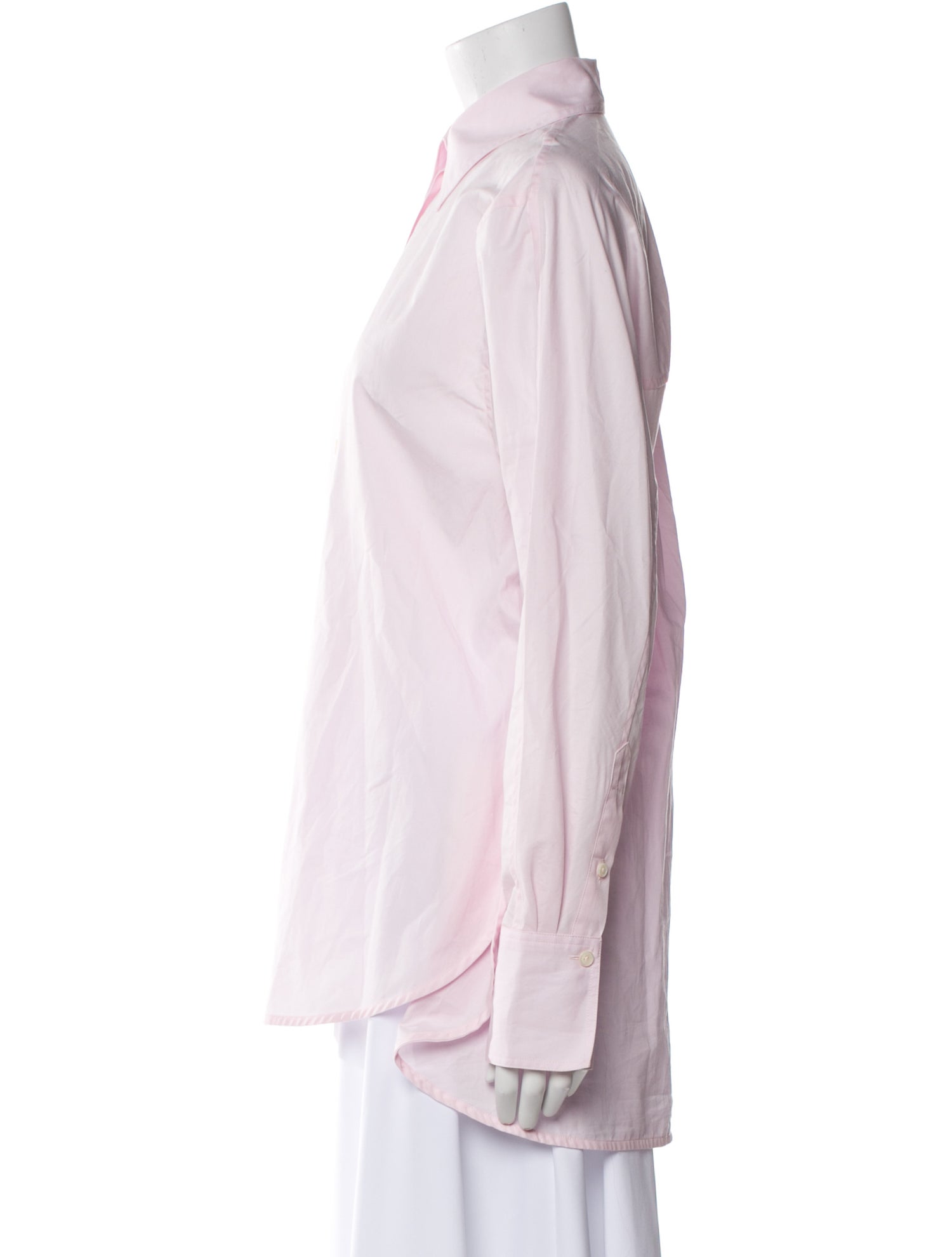 TOTEME Kimono-Sleeve Poplin Shirt Long Sleeve Button-Up Top