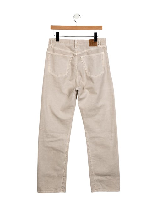 TOTEME Twisted Seam Denim Full Length Wide Leg Jeans