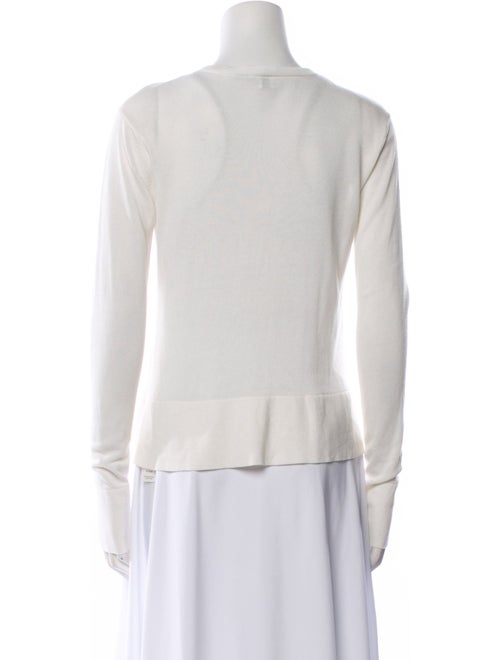 TOTEME Fine Knit Cardigan Crew Neck Sweater