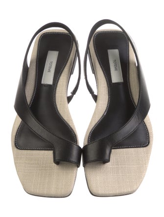 TOTEME Leather Slingback Sandals