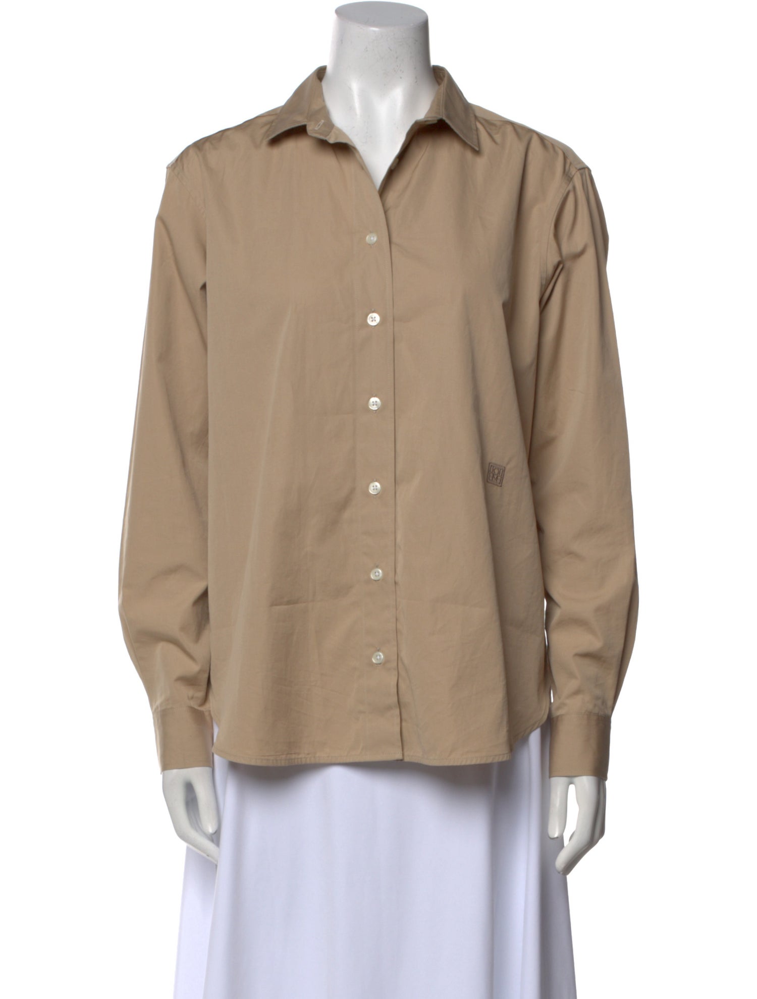 TOTEME Long Sleeve Button-Up Top