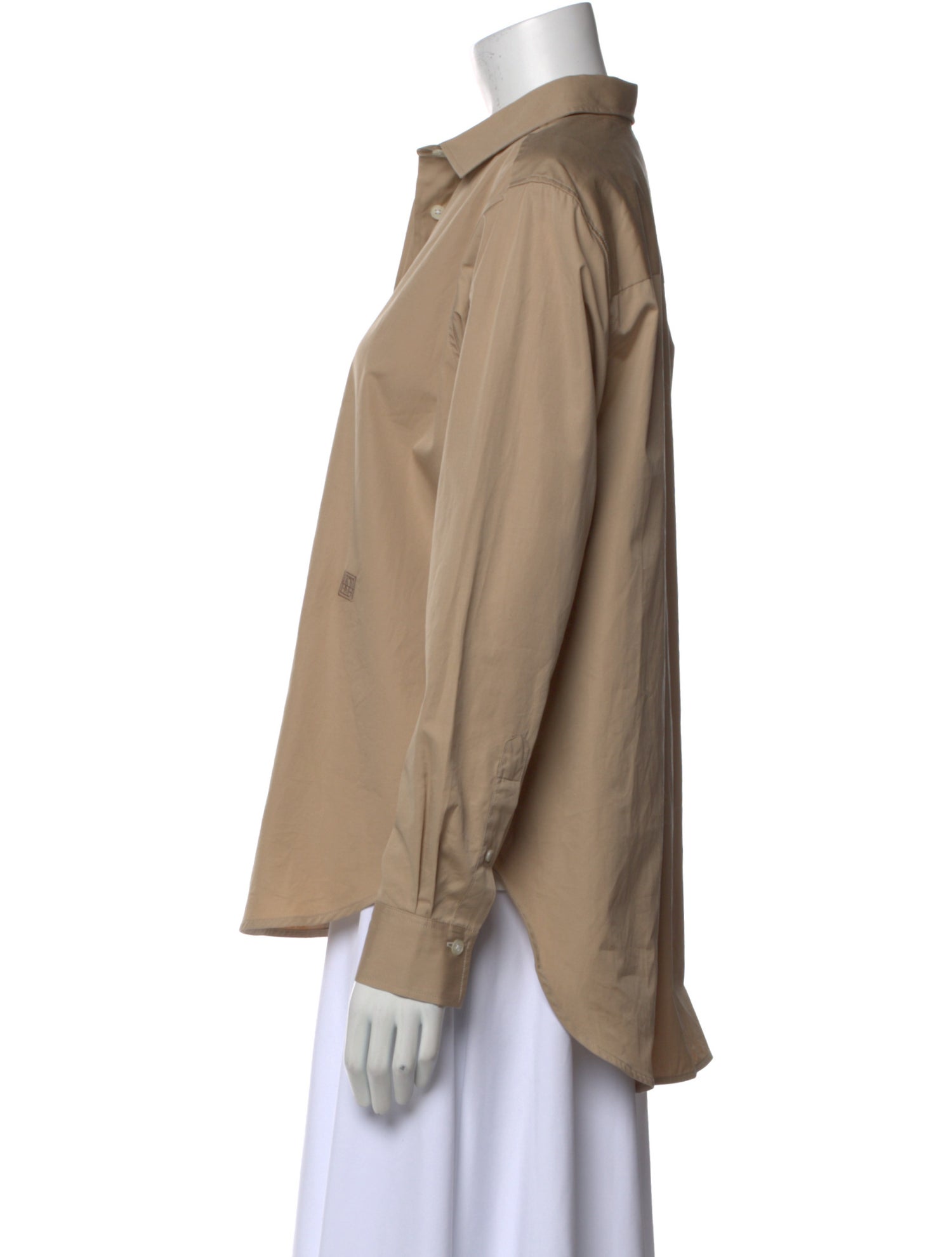 TOTEME Long Sleeve Button-Up Top