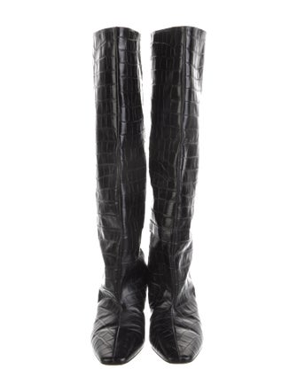 TOTEME Embossed Leather Boots