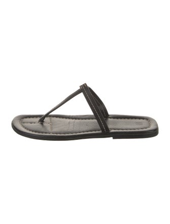 TOTEME Leather T-Strap Sandals