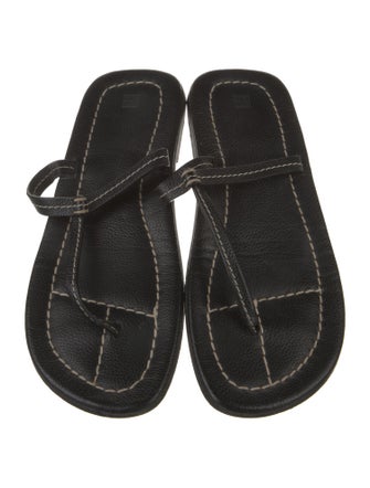 TOTEME Leather T-Strap Sandals