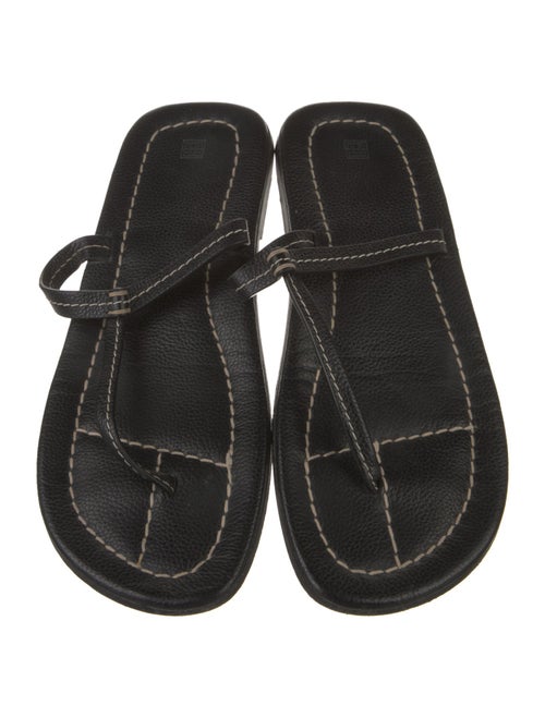 TOTEME Leather T-Strap Sandals