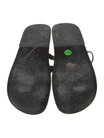 TOTEME Leather T-Strap Sandals