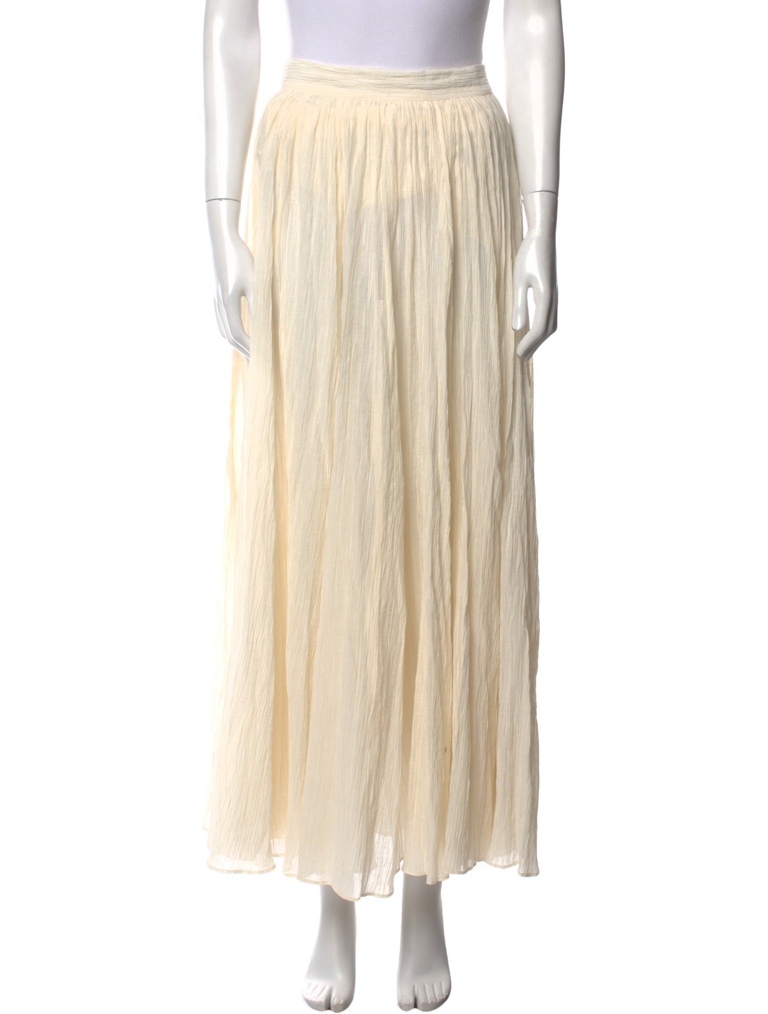 TOTEME Pleated Accents Long Skirt