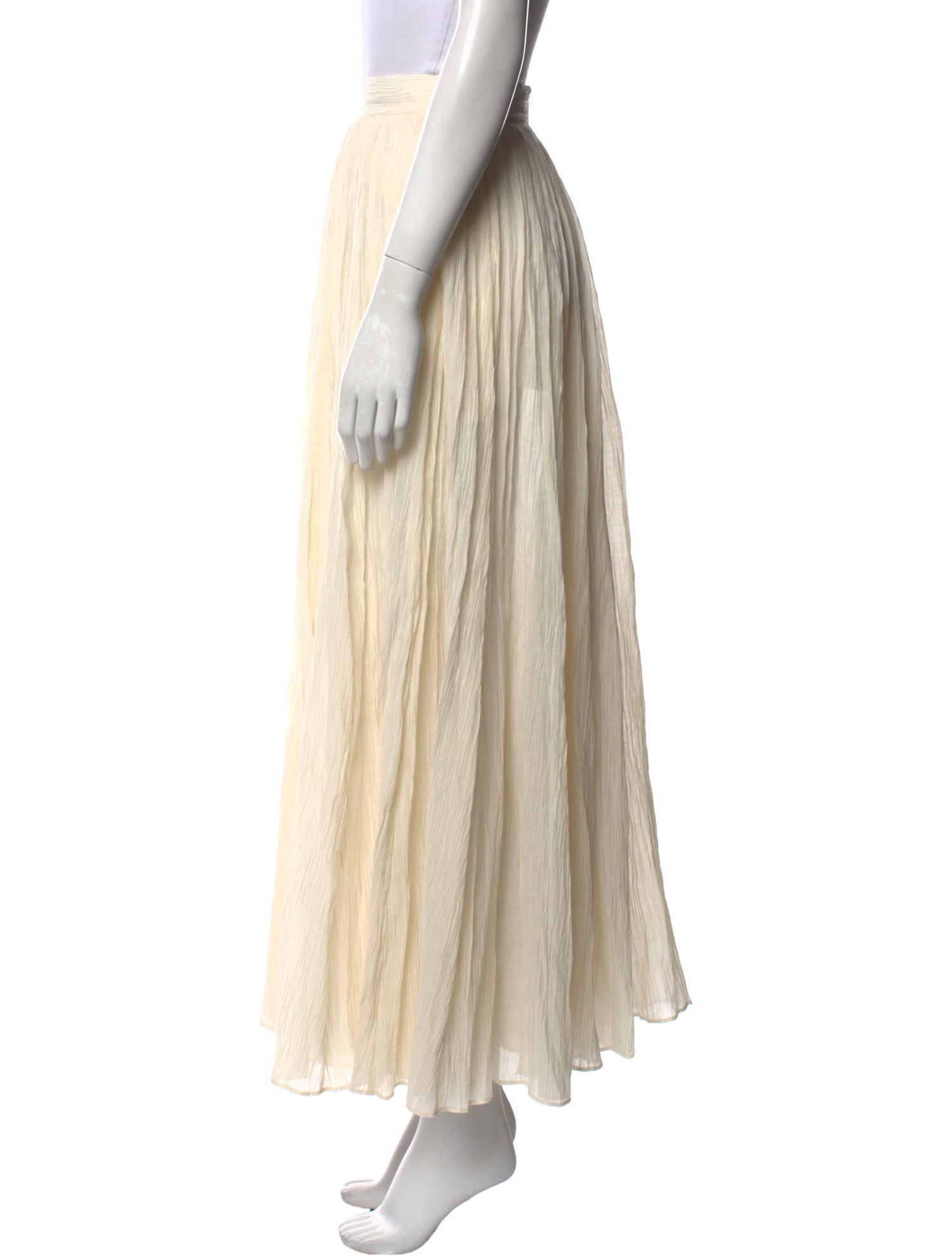 TOTEME Pleated Accents Long Skirt