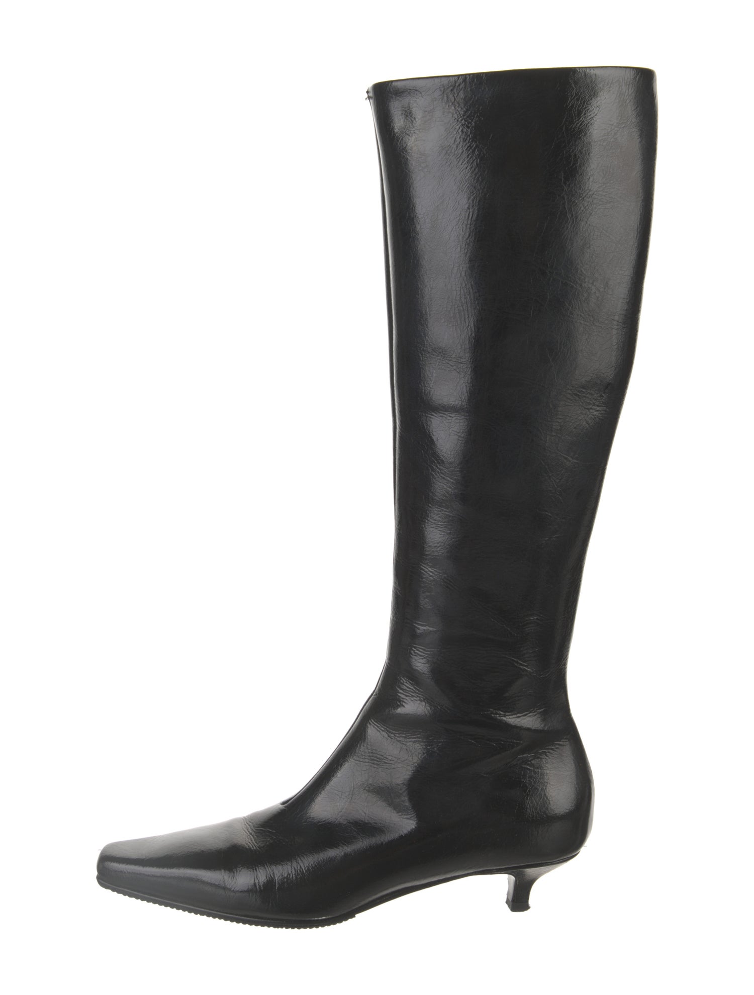 TOTEME Patent Leather Riding Boots