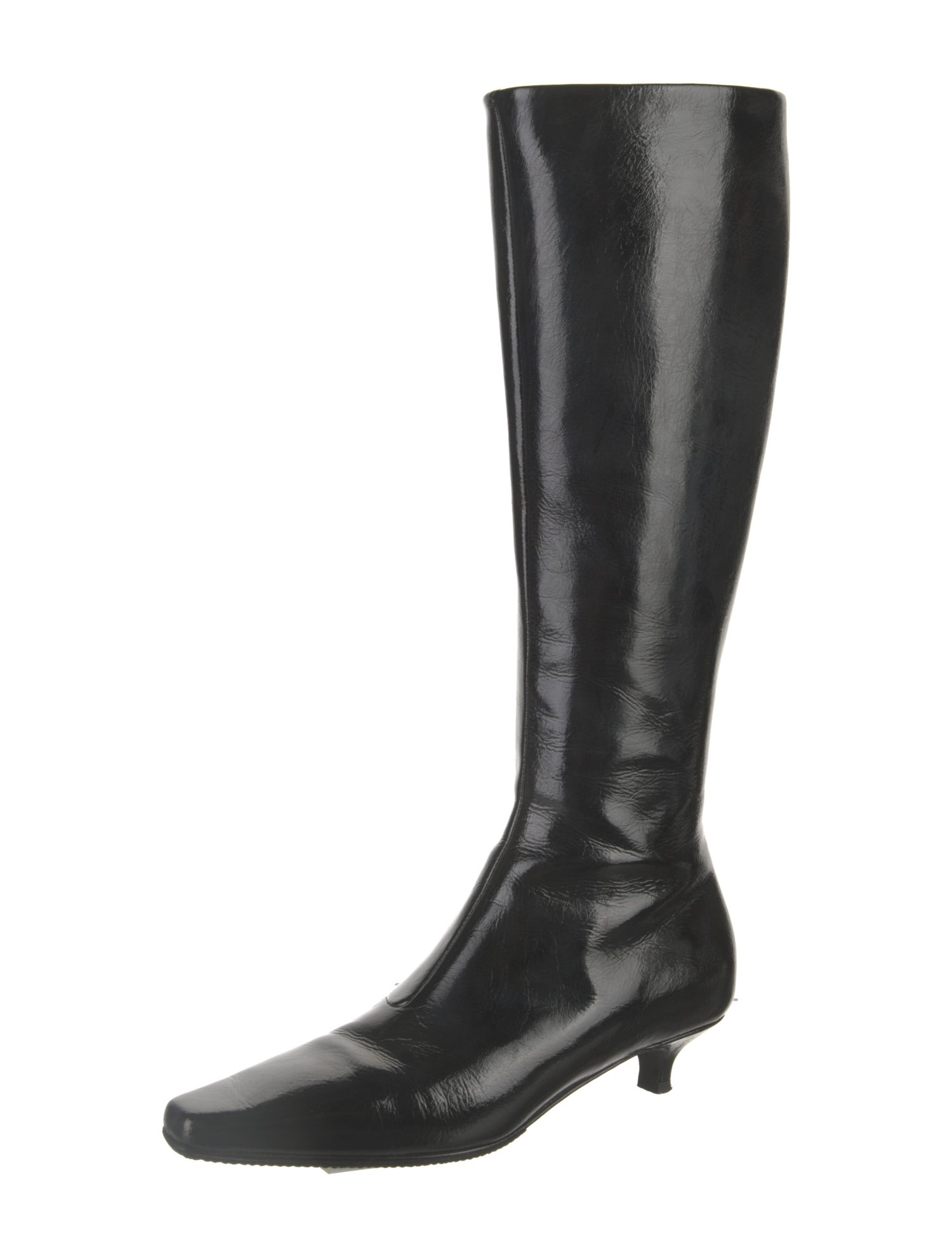 TOTEME Patent Leather Riding Boots