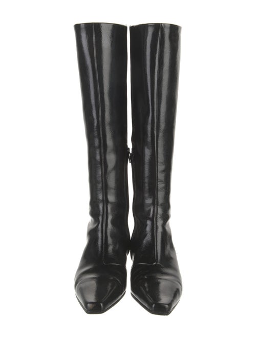 TOTEME Patent Leather Riding Boots