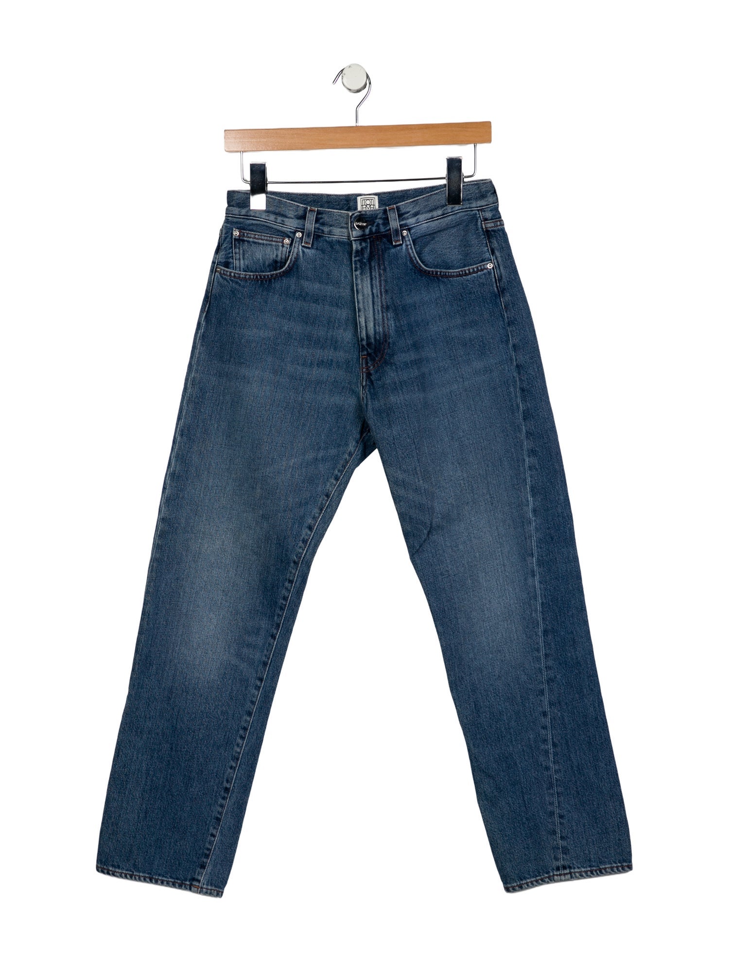 TOTEME High-Rise Straight Leg Jeans