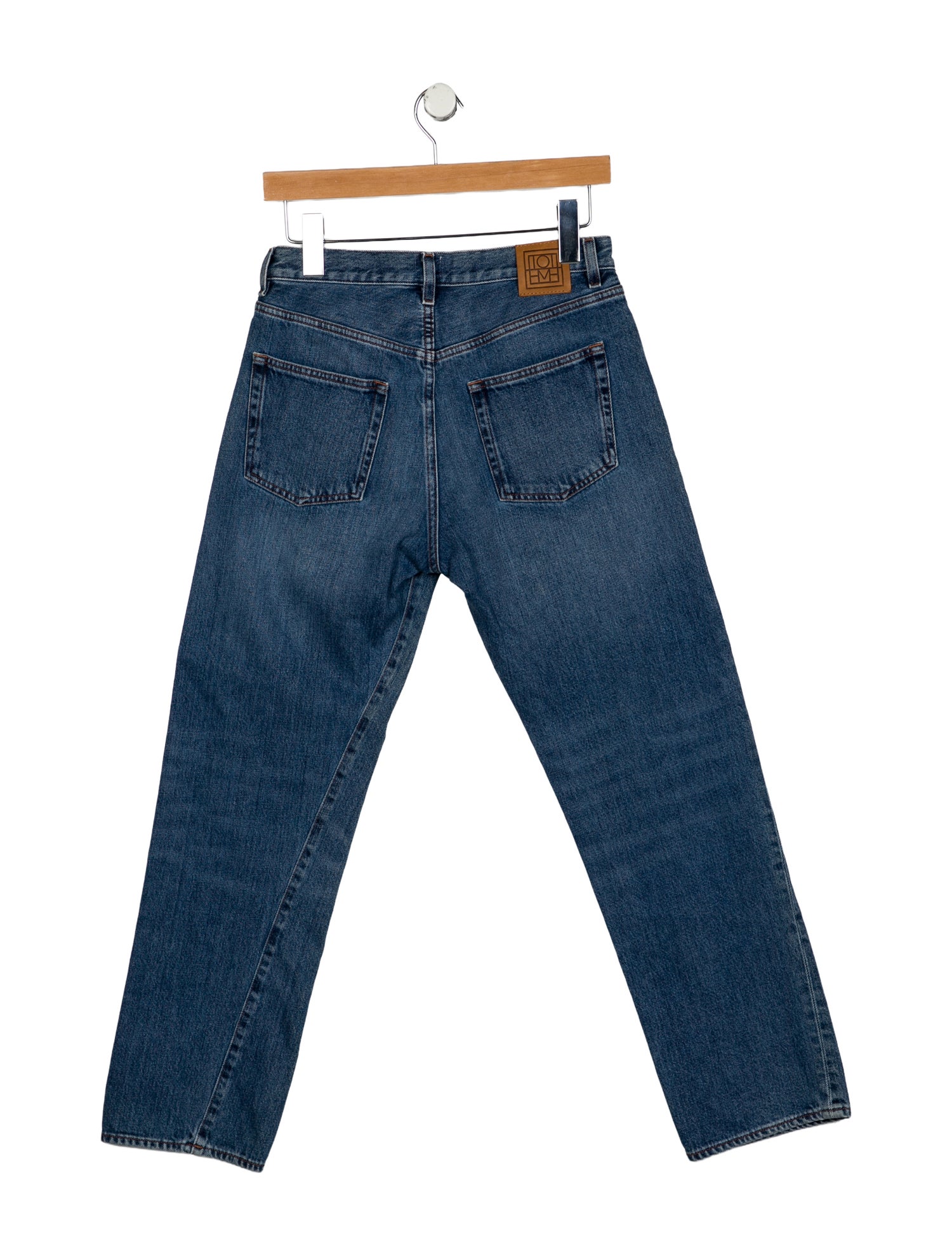 TOTEME High-Rise Straight Leg Jeans